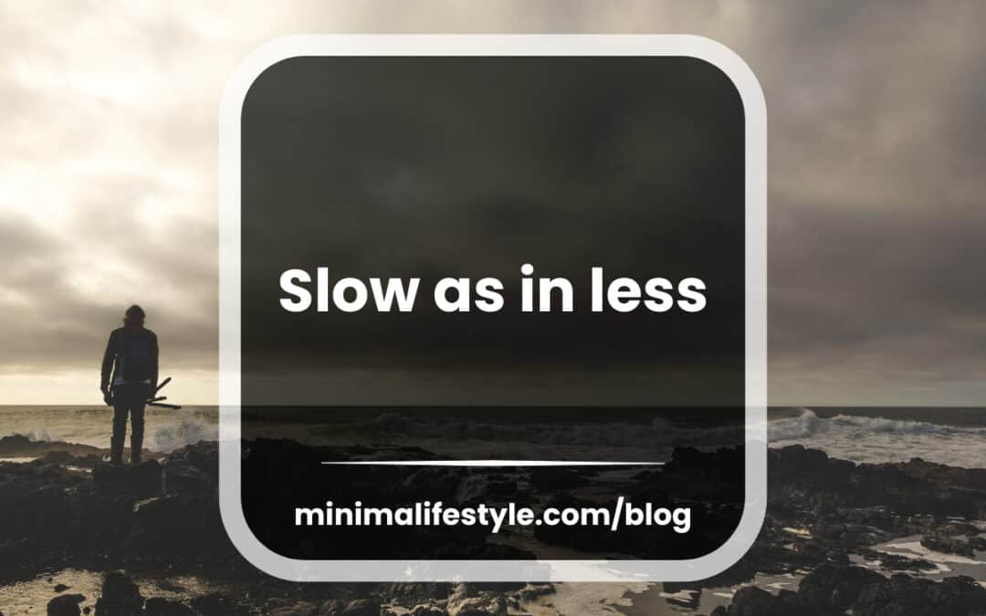 Slow as in less